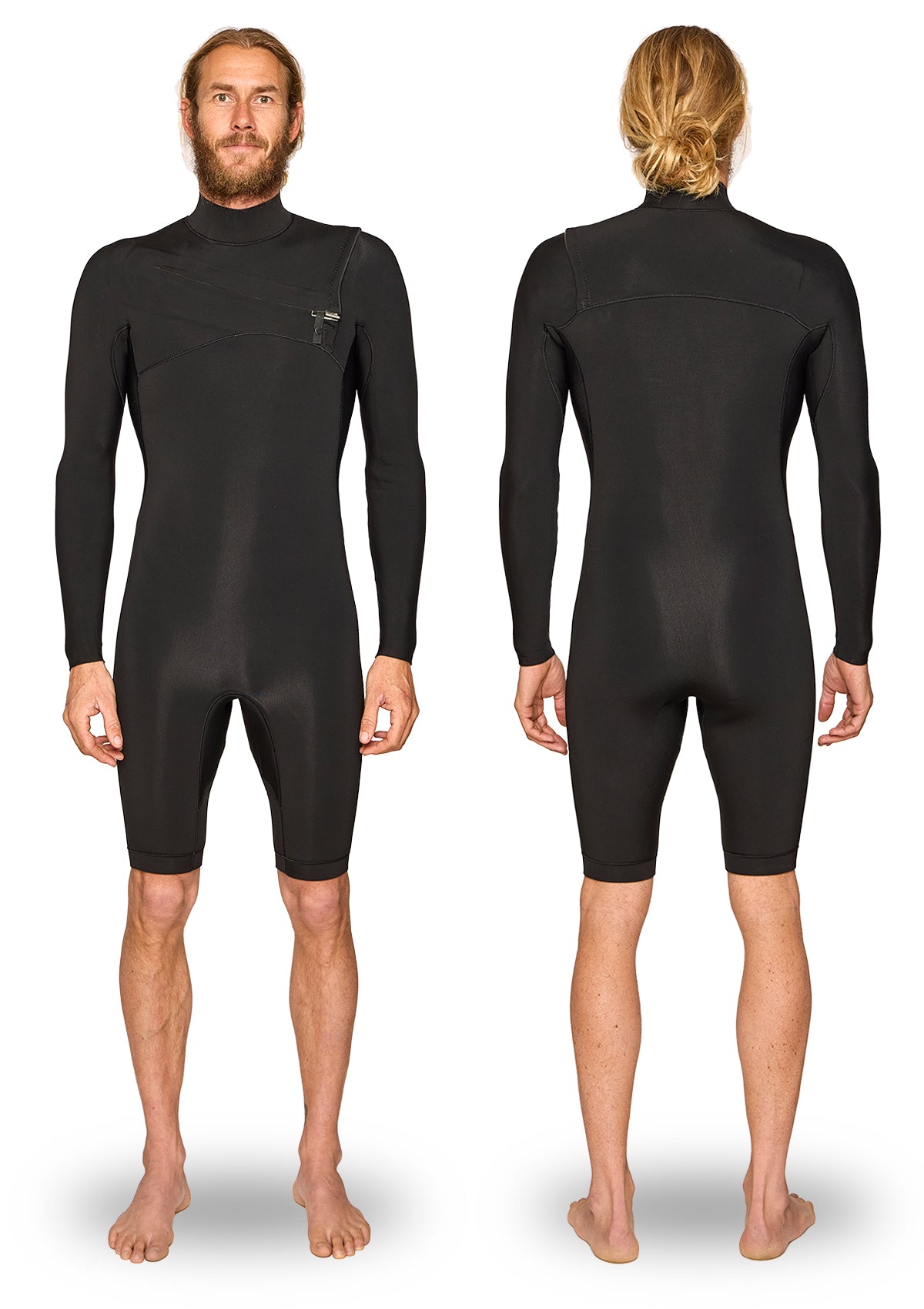 2mm Thermal Chest Zip Long Arm Spring Wetsuit
