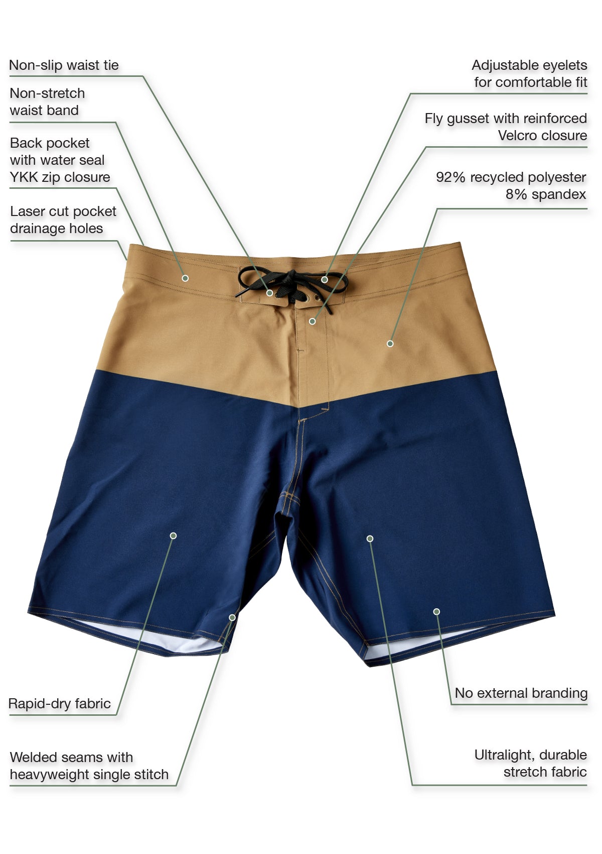 Navy Ultralight Boardshort