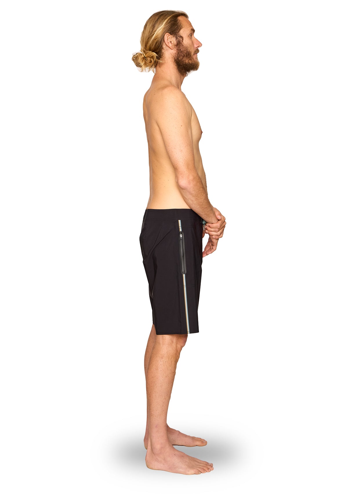 Black Ultralight Travel Boardshort