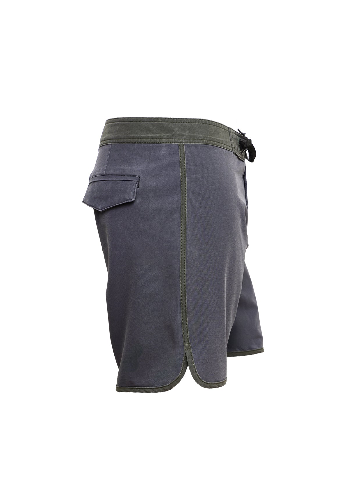 Charcoal Washed Scallop Boardshort