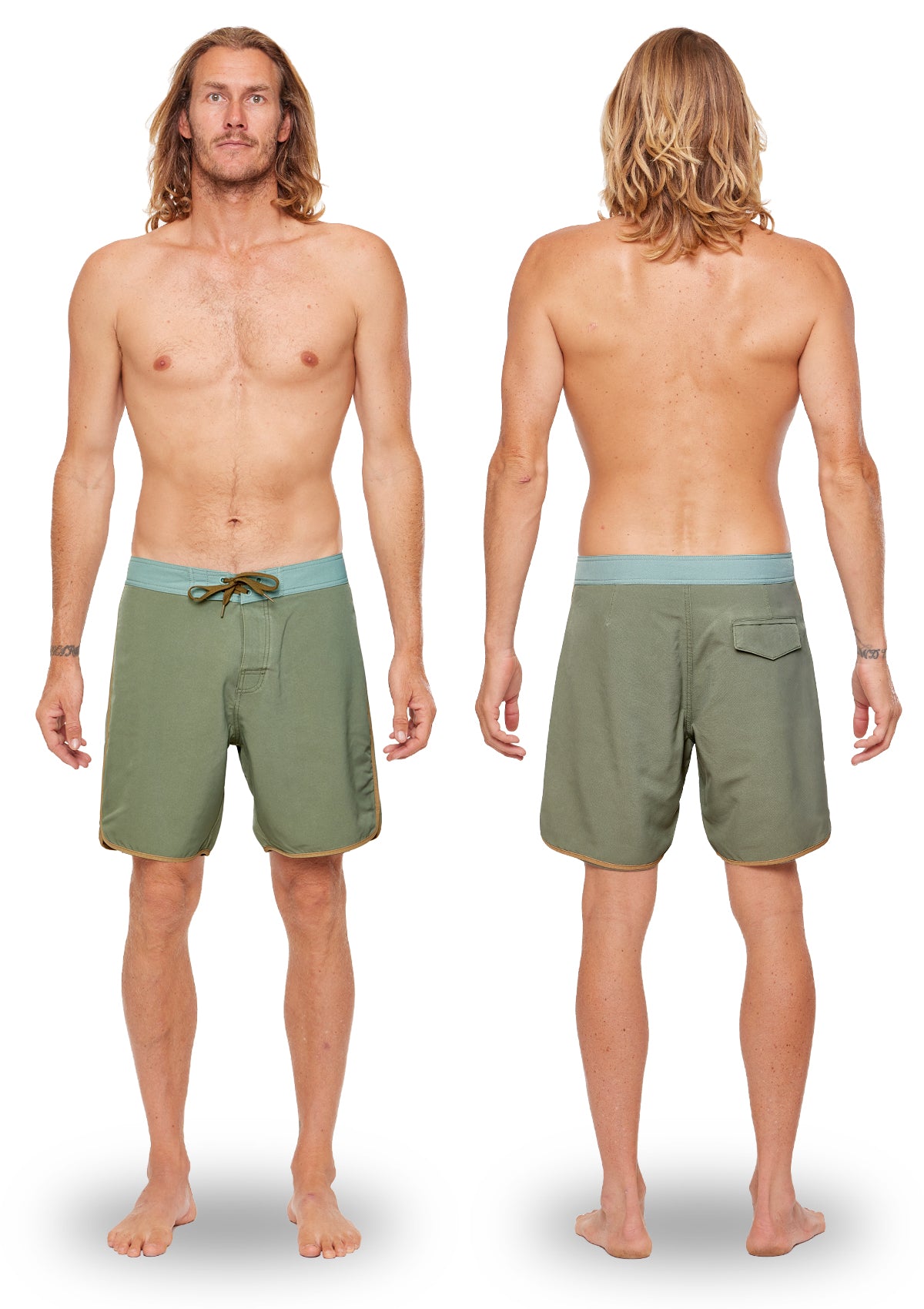 Eucalyptus Washed Scallop Boardshort