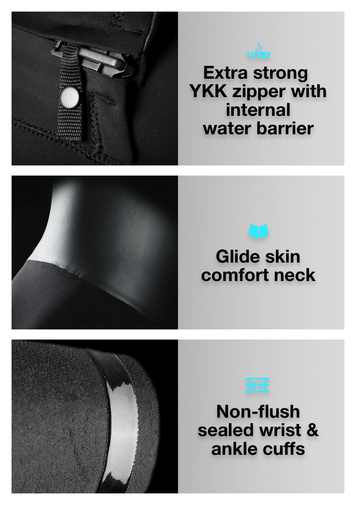 2mm Chest Zip Short Arm Wetsuit