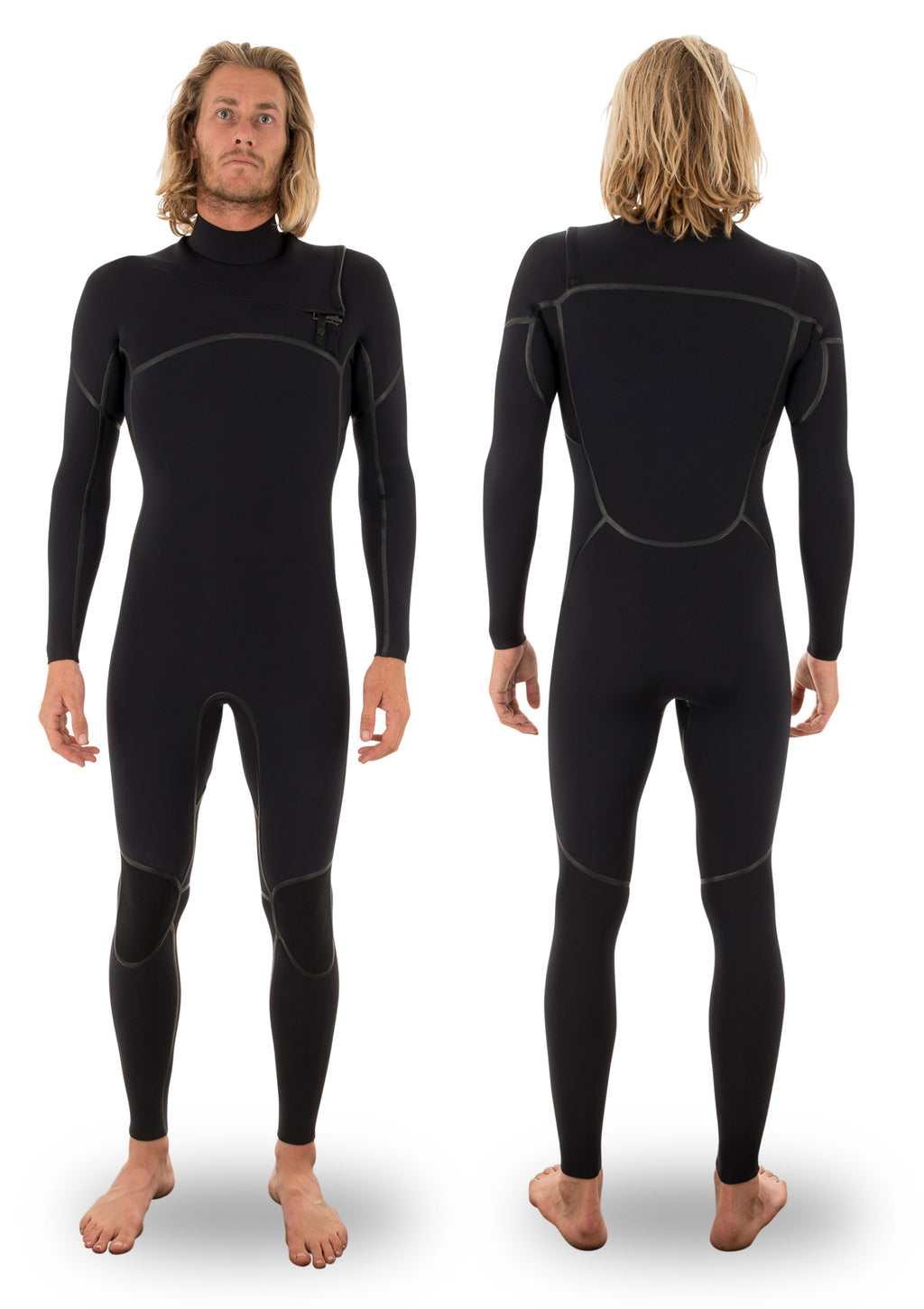 needessentials 4/3 liquid taped thermal wetsuit torren martyn surfing winter black non branded