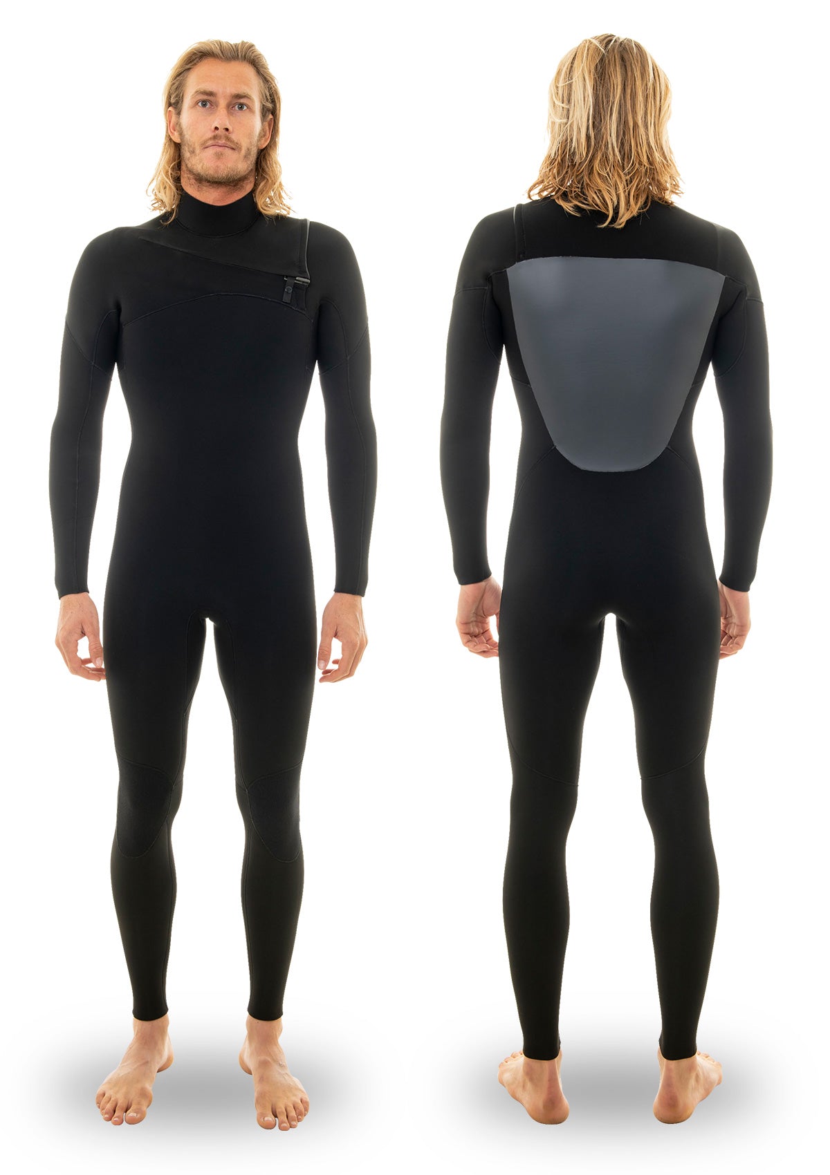 needessentials 4/3 chest zip thermal wetsuit torren martyn surfing winter black non branded