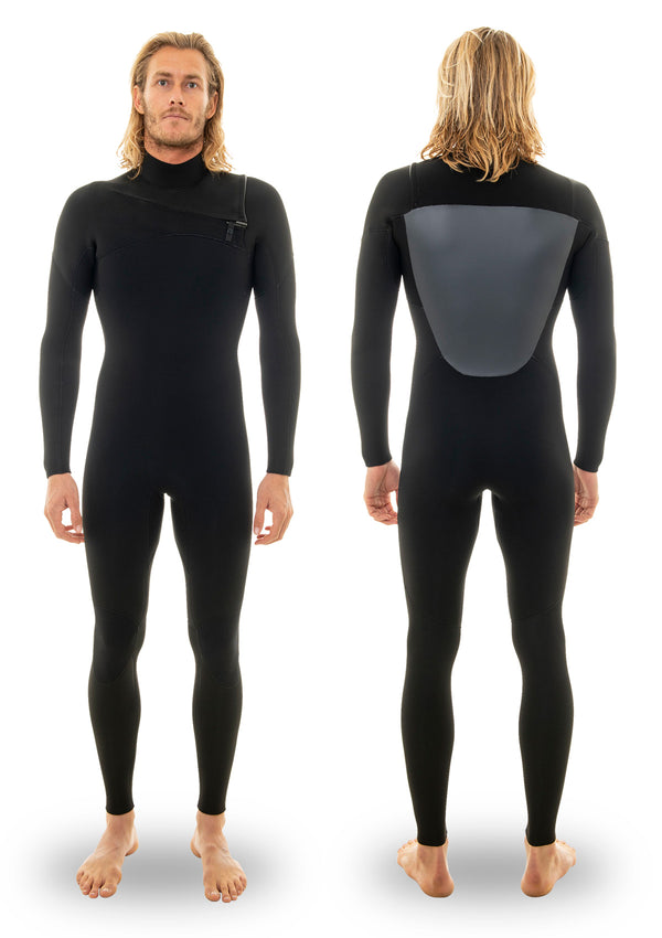 needessentials 4/3 chest zip thermal wetsuit torren martyn surfing winter black non branded