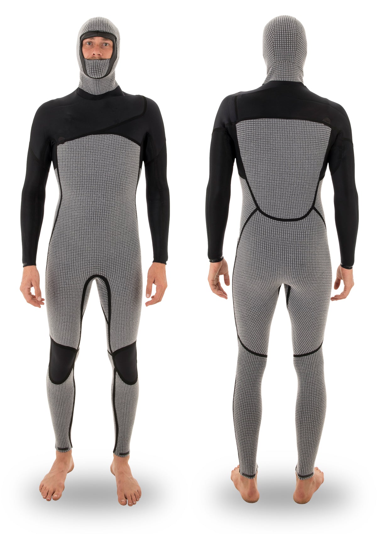 6/4/3 Hooded Liquid Taped Thermal Chest Zip Wetsuit