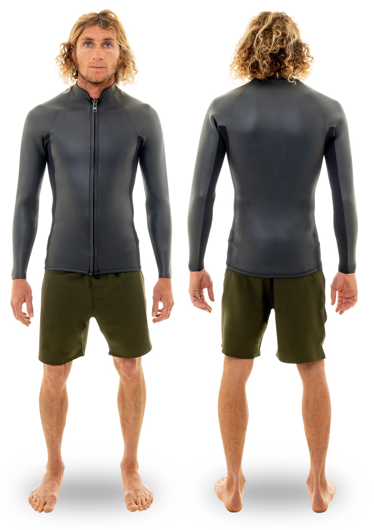needessentials 2mm Smoothy Front Zip Jacket summer wetsuit non branded