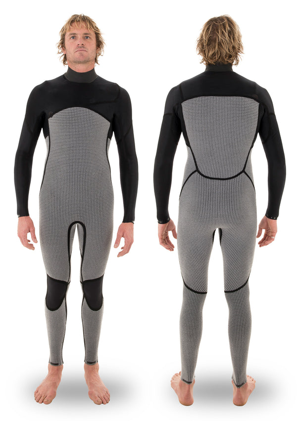 needessentials 3/2 liquid taped wetsuit laurie towner surfing winter big waves