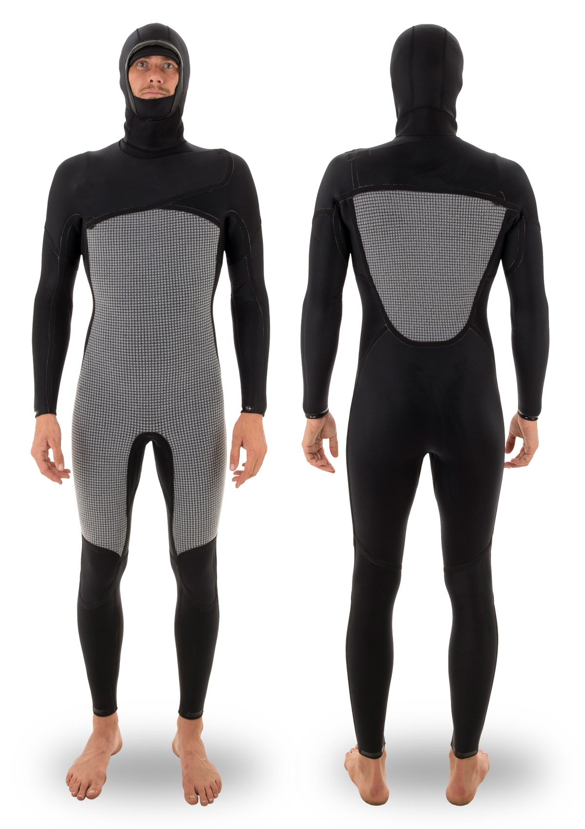 5/4 Hooded Thermal Chest Zip Wetsuit