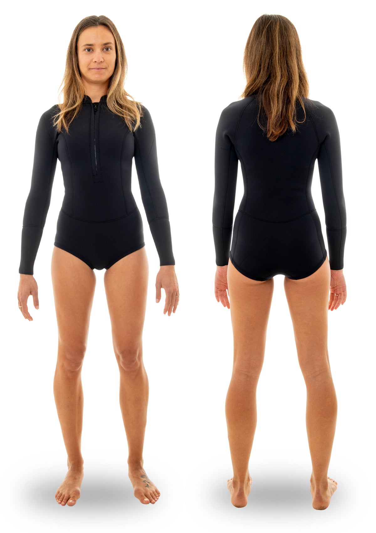 needessentials womens 1.5mm front zip spring suit summer wetsuit