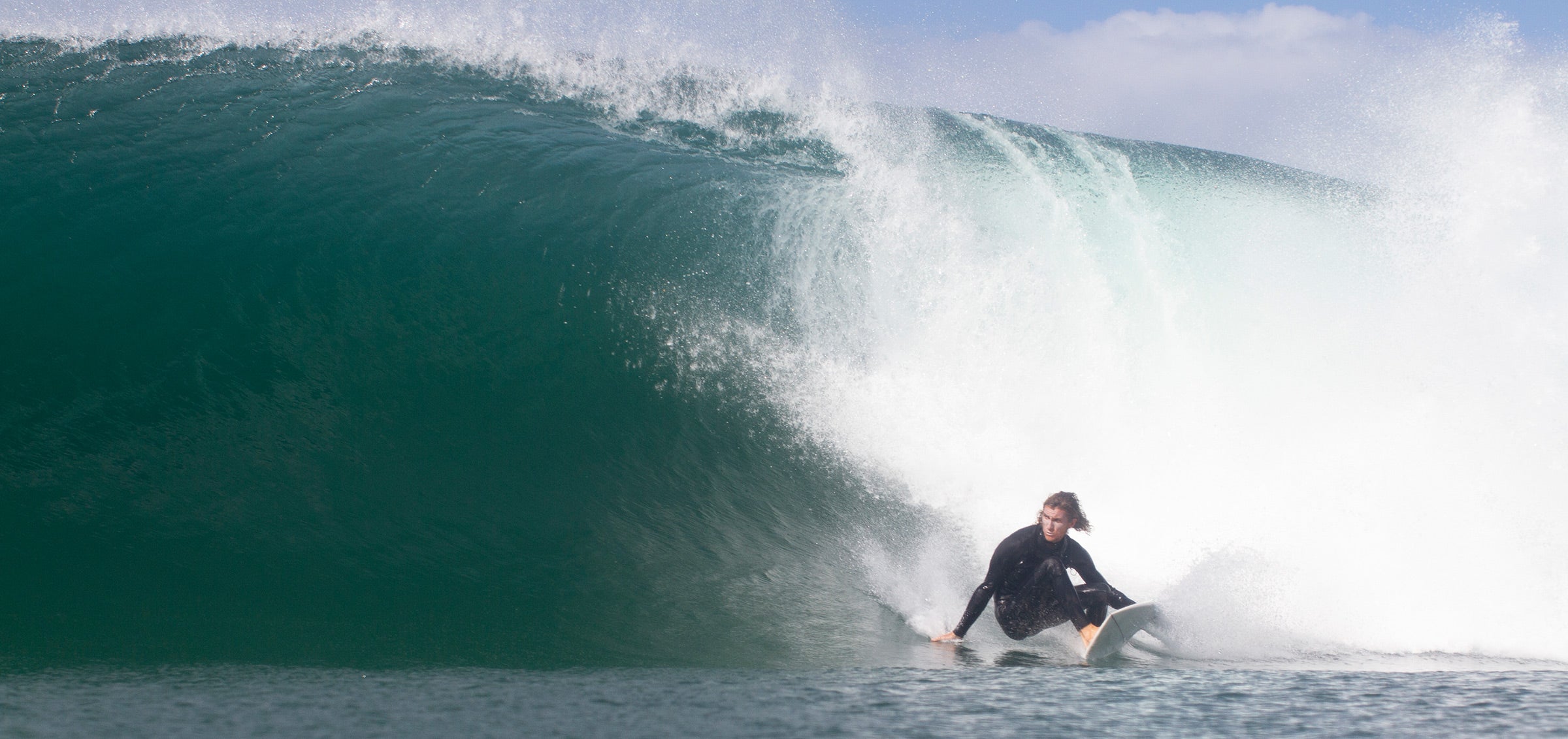 Hand Foiled 10” Log Single Fin - Clear