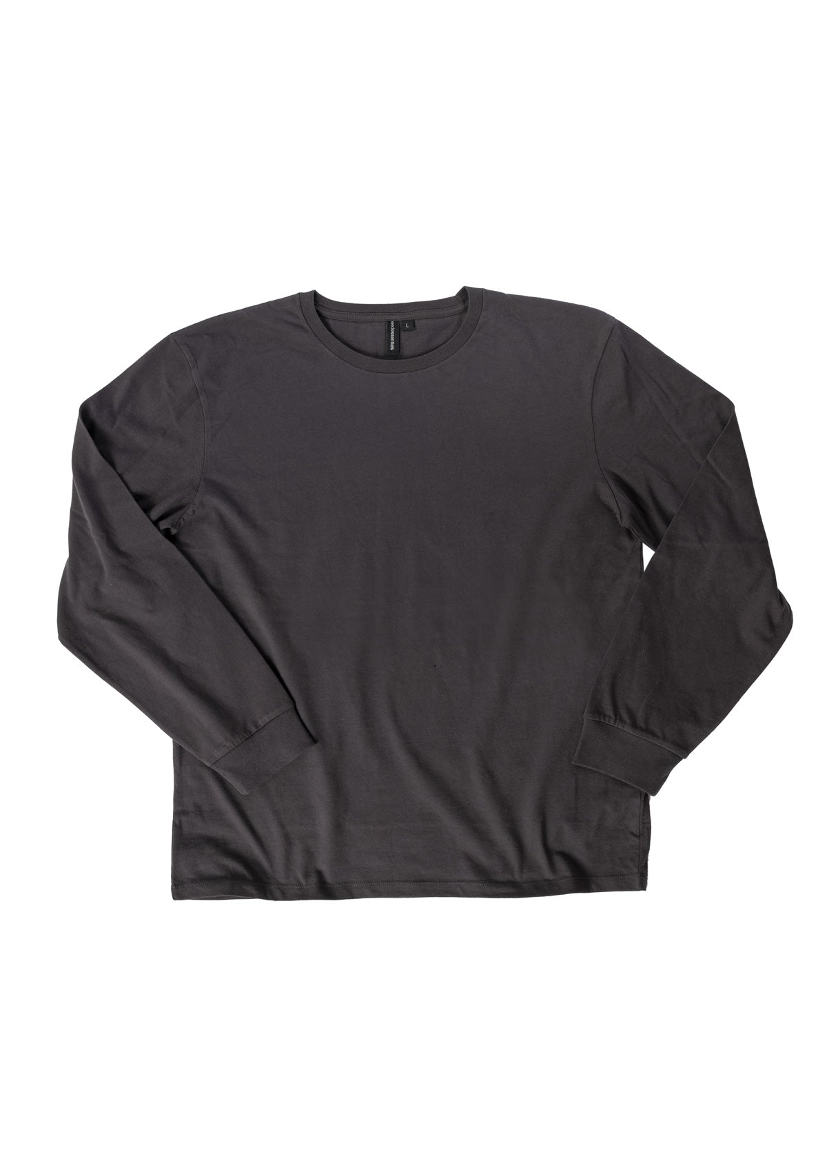 Organic Cotton Long Sleeve T-shirt - Twilight Black | needessentials