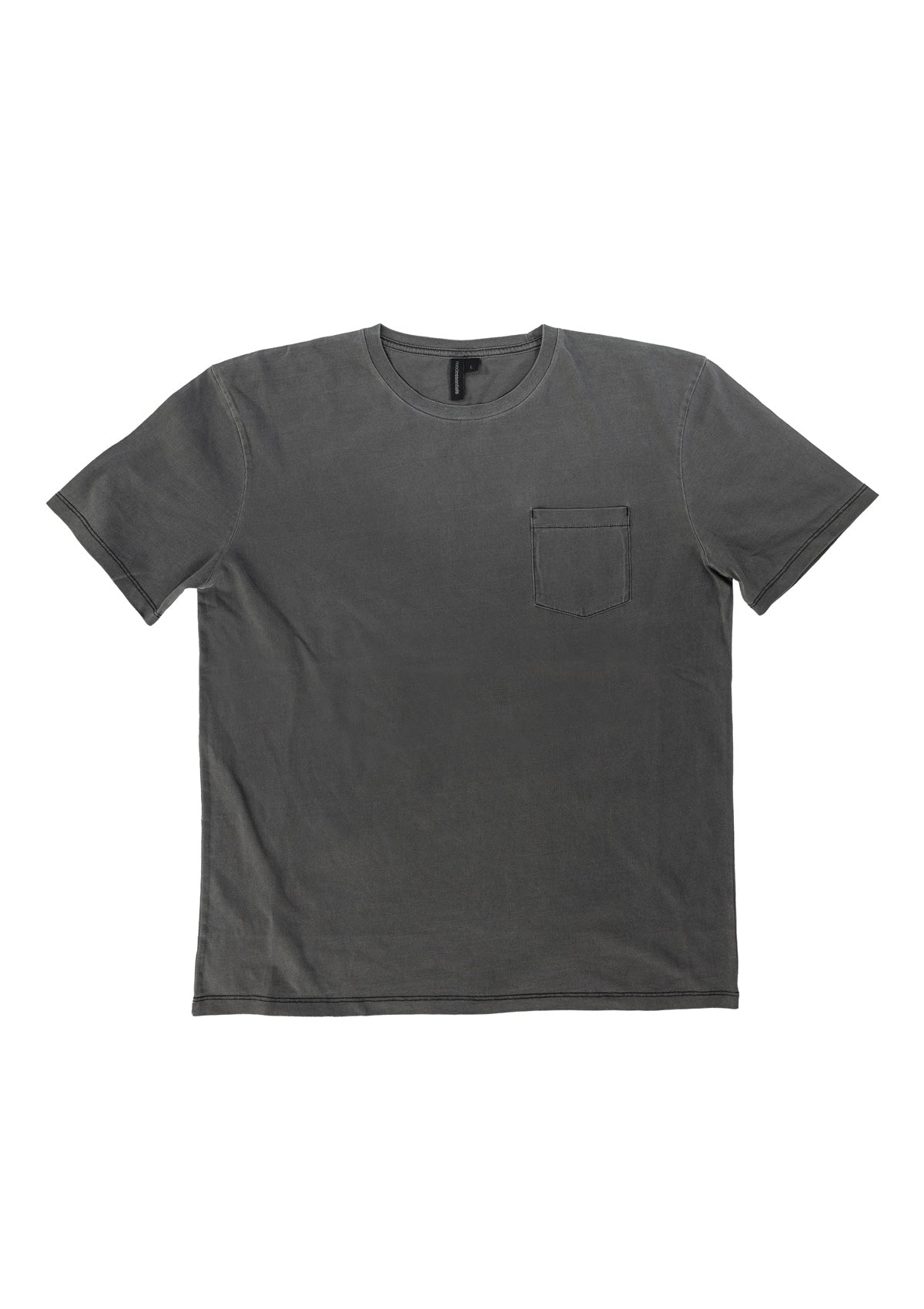 Organic Cotton Pocket T-shirt - Charcoal
