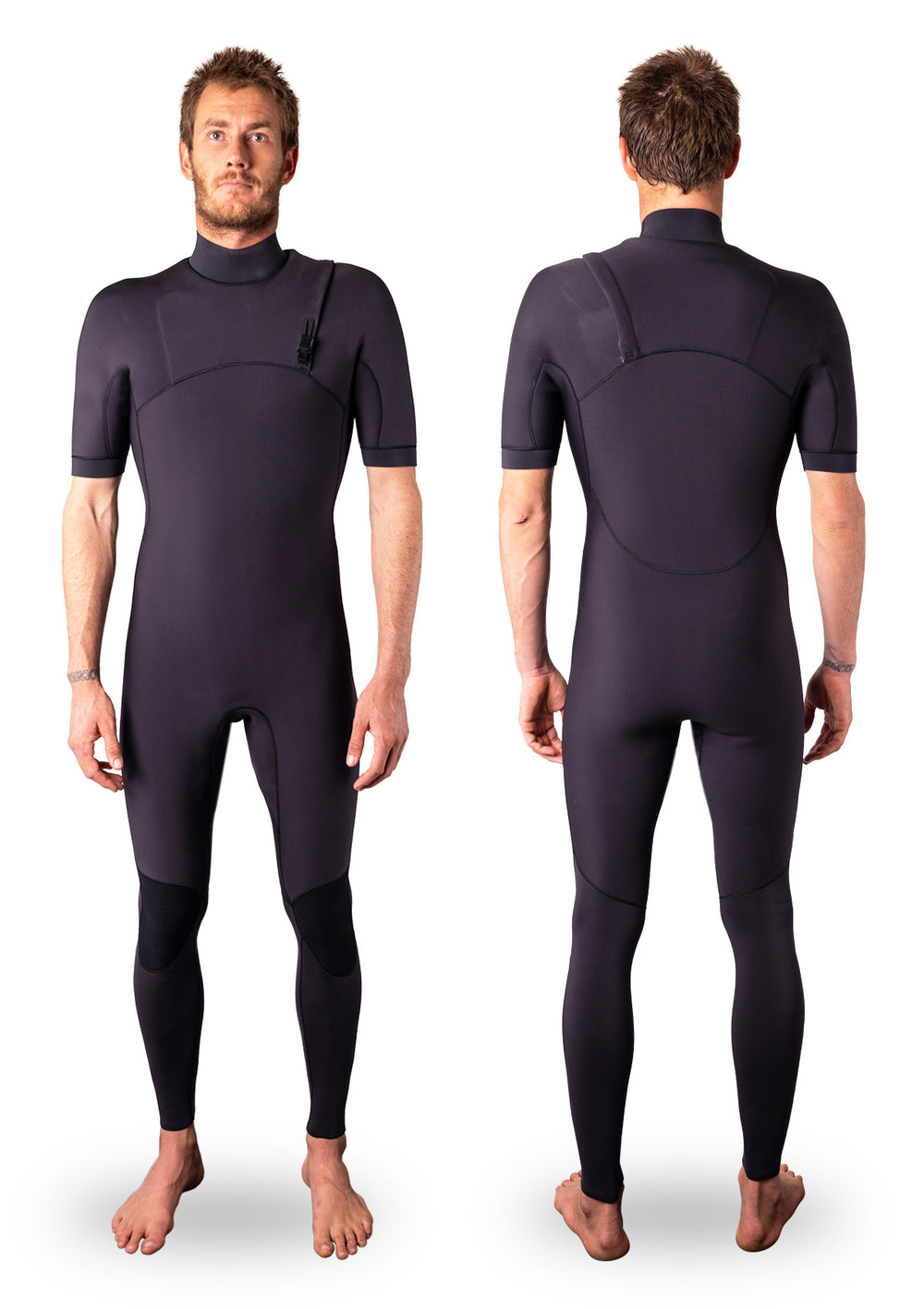 Mens Yulex Zipperless Short Arm Wetsuit Steamer needessentials