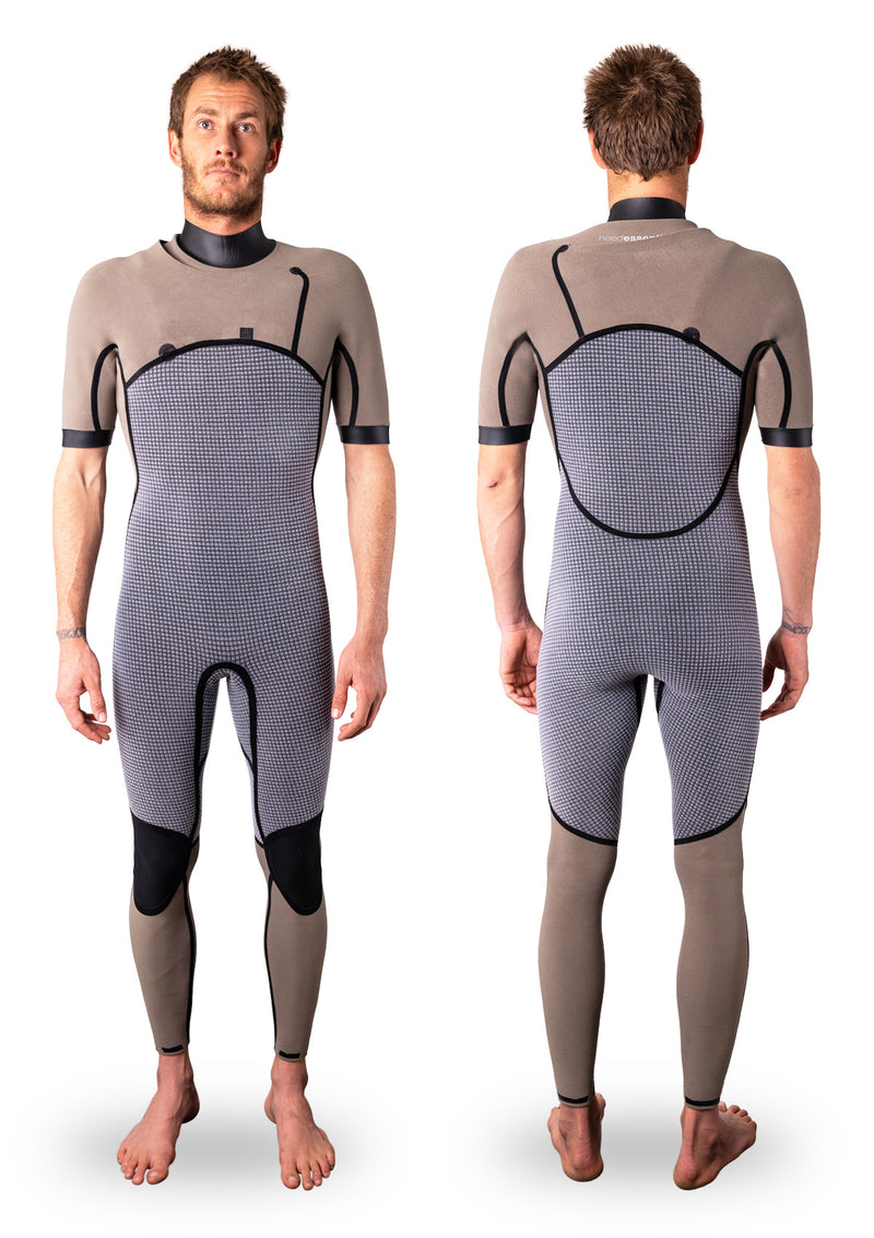 Mens Yulex Zipperless Short Arm Wetsuit Steamer needessentials
