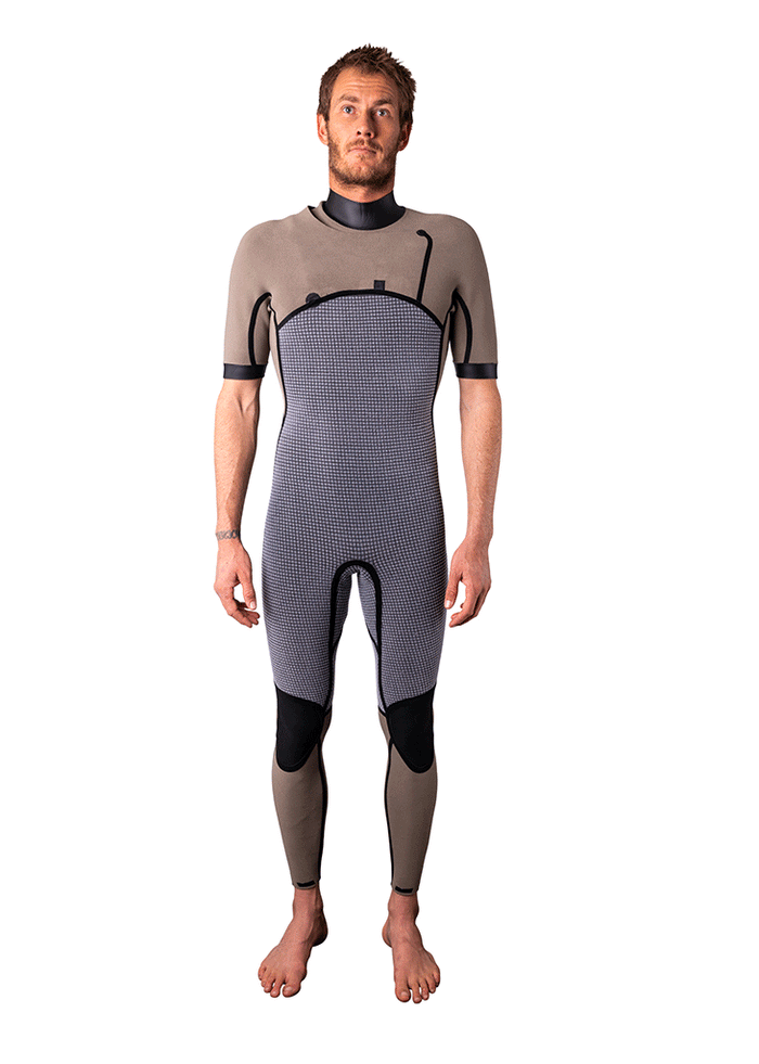 Mens Yulex Zipperless Short Arm Wetsuit Steamer needessentials