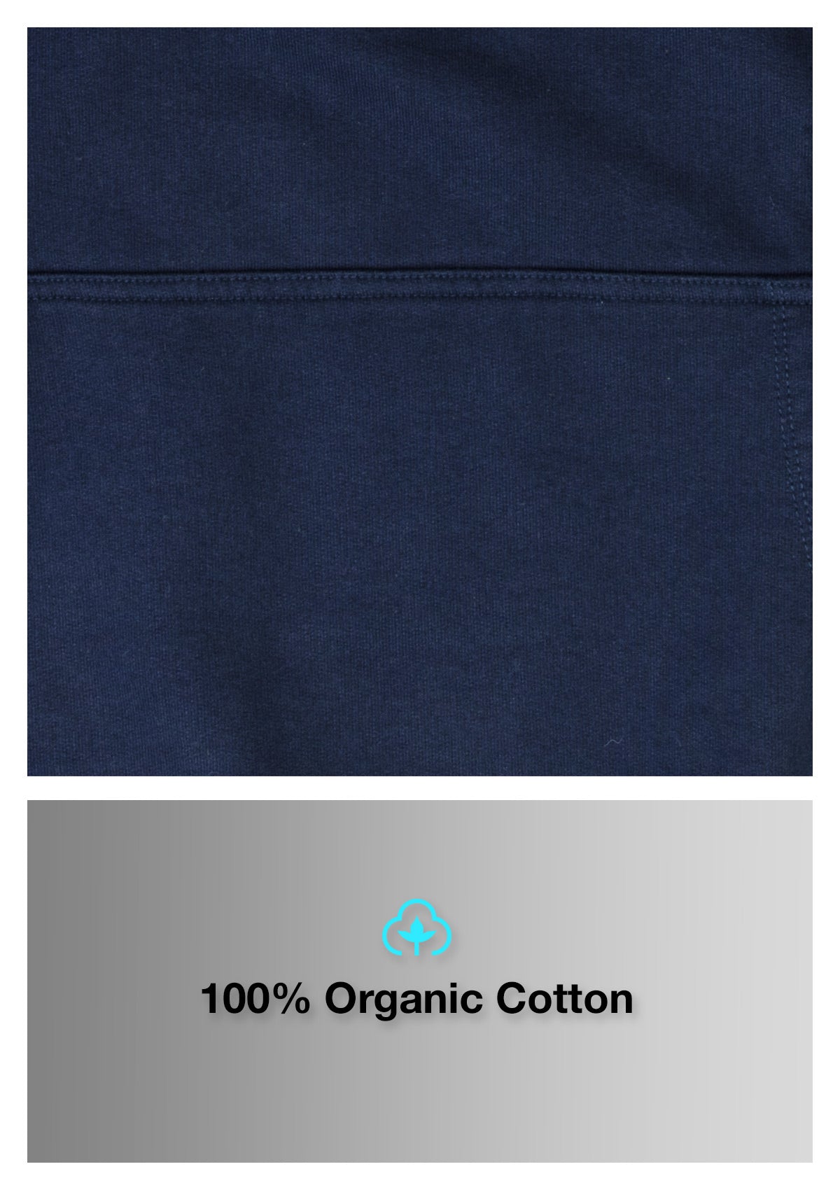 Organic Cotton Hoodie - Navy  ['last chance']