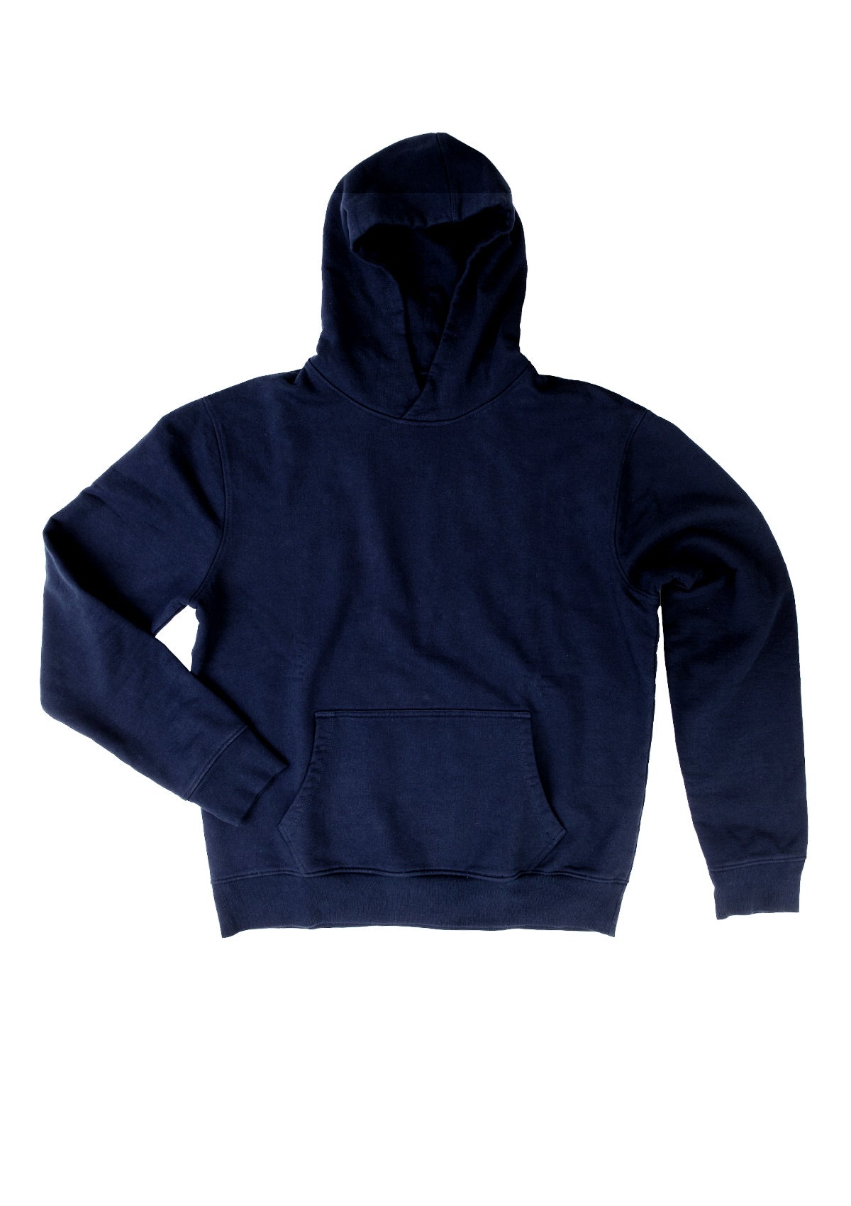 needessentials organic cotton hoodie jumper navy plain