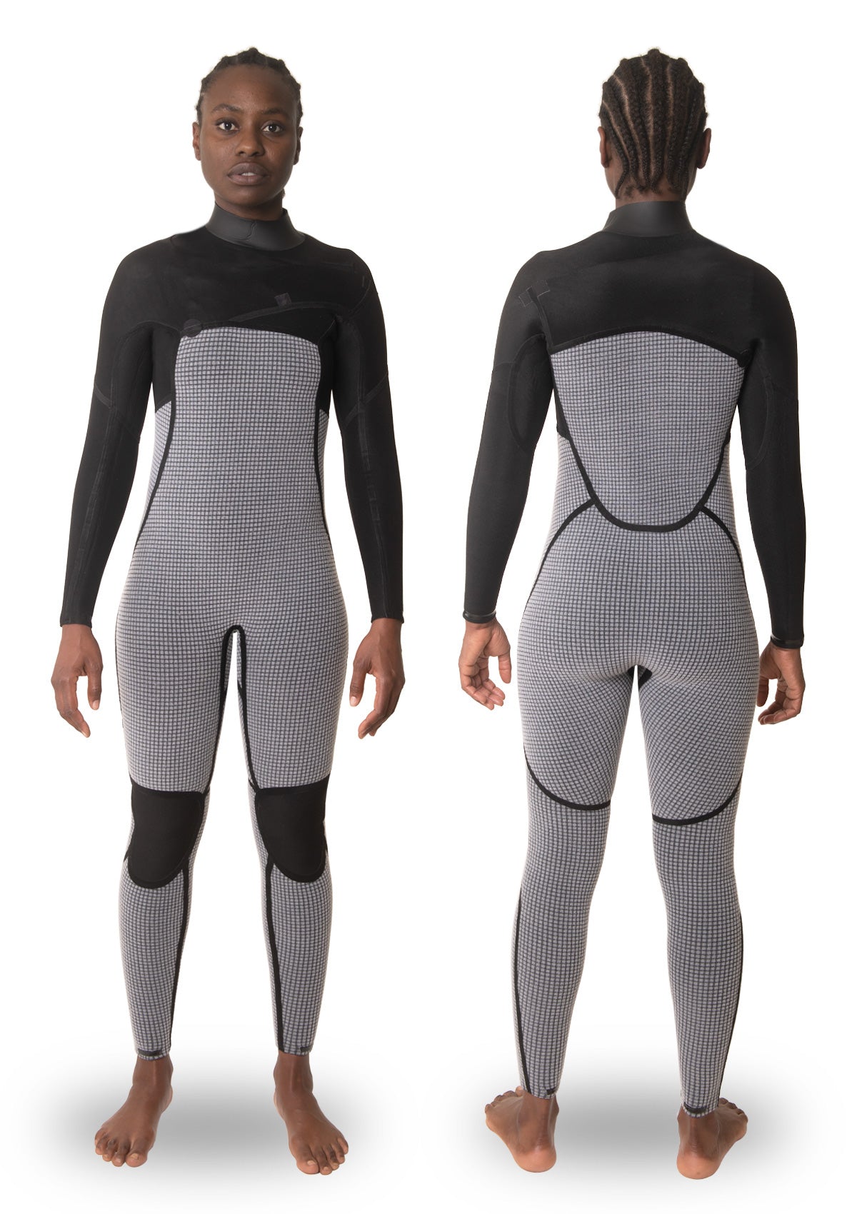 Womens 4/3 Liquid Taped Thermal Chest Zip Wetsuit