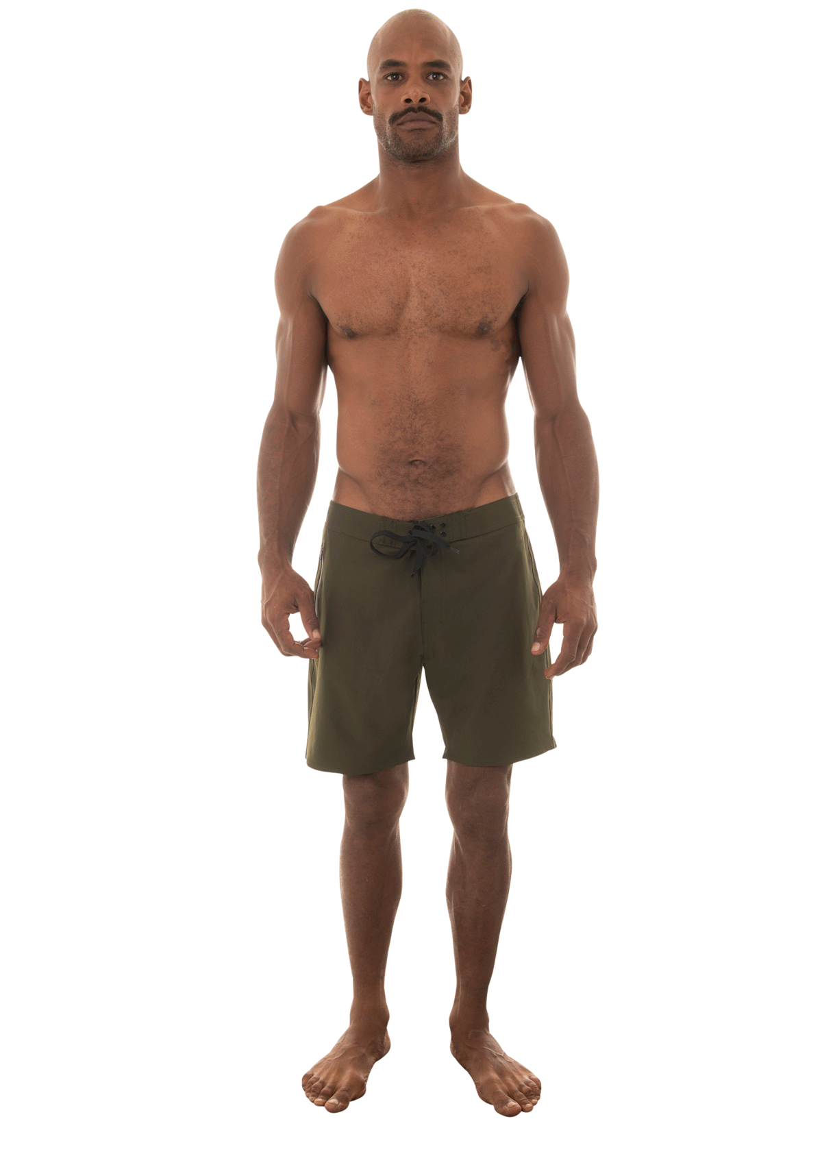Olive-Side Pocket Boardshort